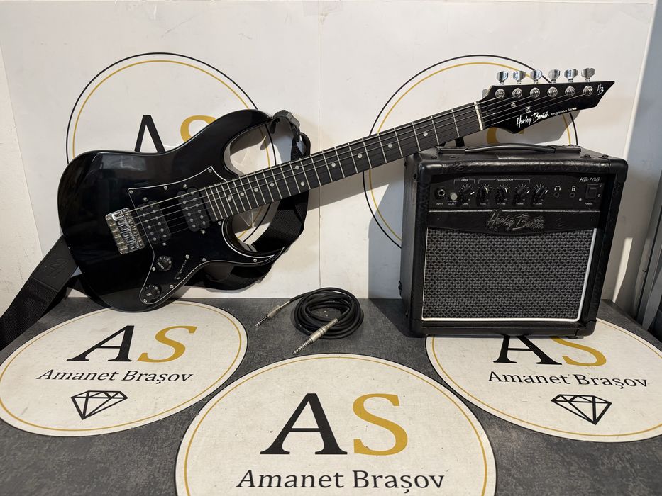 Chitara electrica Harley Benton G-Junior BL Rock