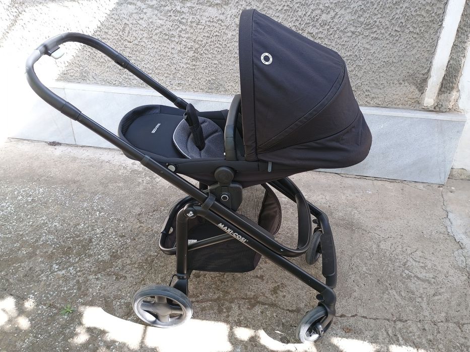 Детска количка Maxi Cosi Lila CP Essential Black + кош за новородено