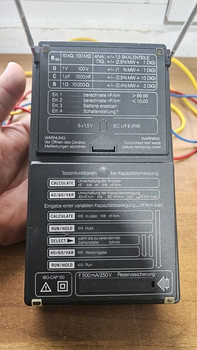 Mutimetru, tester de izolație Lem Norma iso-cap 100