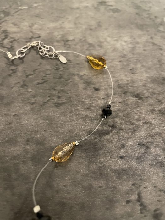 Colier cu margele de sticla plutitoare