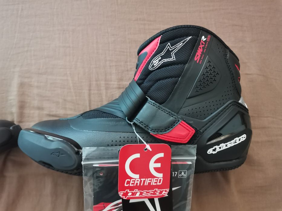 Кожени боти за мотор Alpinestars SMX-1 R V2 Vented