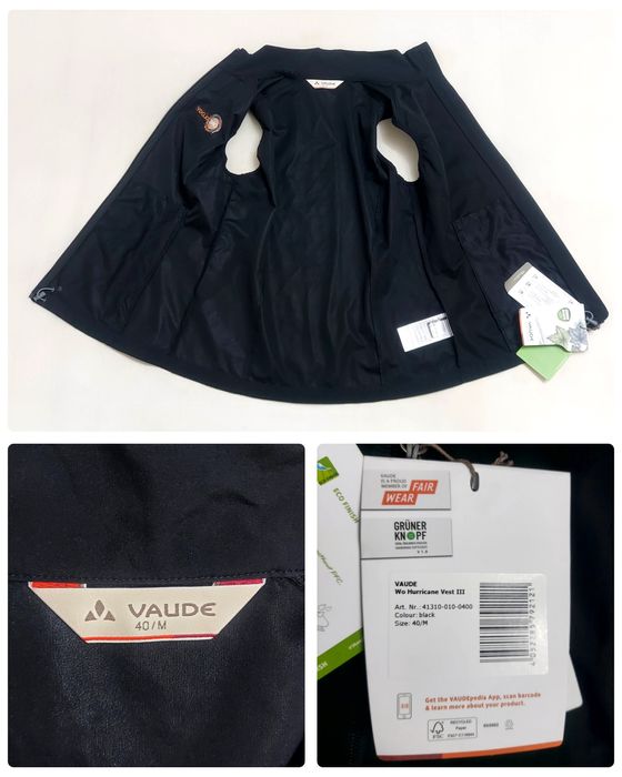 Vesta VAUDE Hurricane III Softshell Green Shape Stretch, Nr. 40 sau M