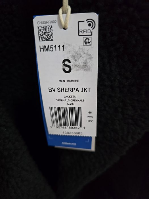 Adidas Blue Version BV Sherpa Jacket  HM5111