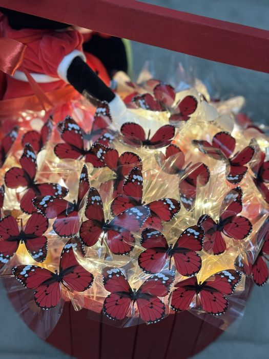 Kapalakli buket Minnie mouse bilan, ajoyib sovga, букет на 8 марта