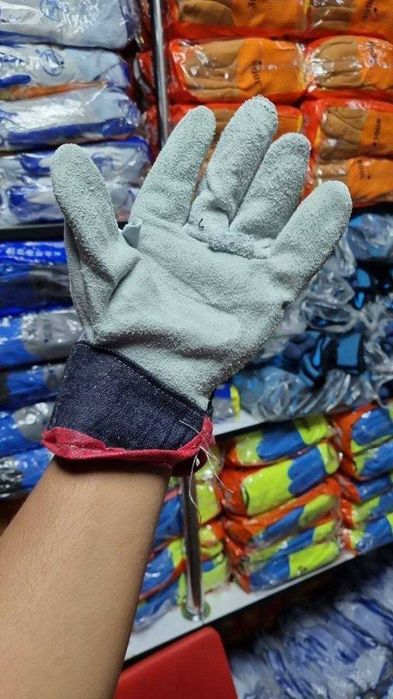 Перчатки рабочие спилковые защитные для строительства и склада