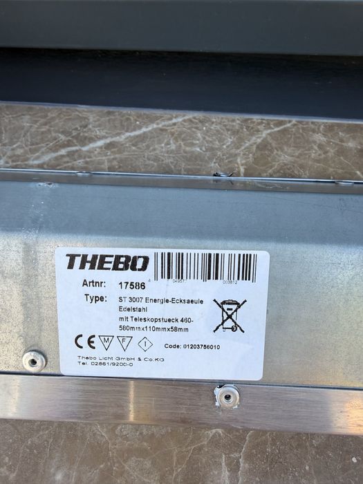 Priza pentru blat Thebo otel inoxidabil