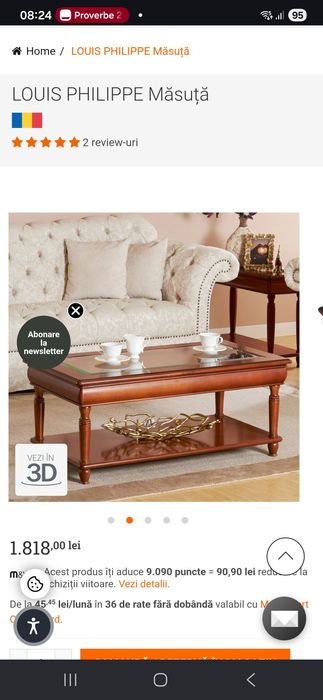 Mobila Mobexpert Louis Philippe