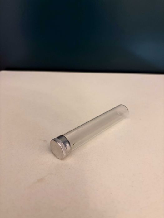 Recipient sticlă borosilicat Germania 1930-1940 cu capac aluminiu