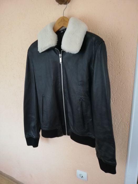 Geaca piele bărbati Zara Man M Aviator