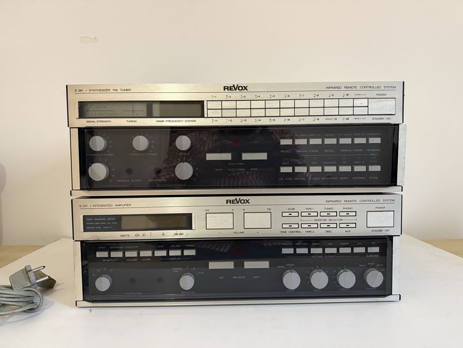 Revox B261 + B251 –Sistem Hi-Fi Vintage de Referință.