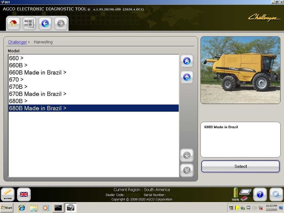 AGCO Diagnostic Program EDT Electronic 2024