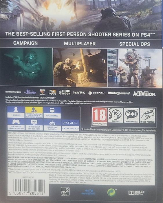 Продам игры на PlayStation 4