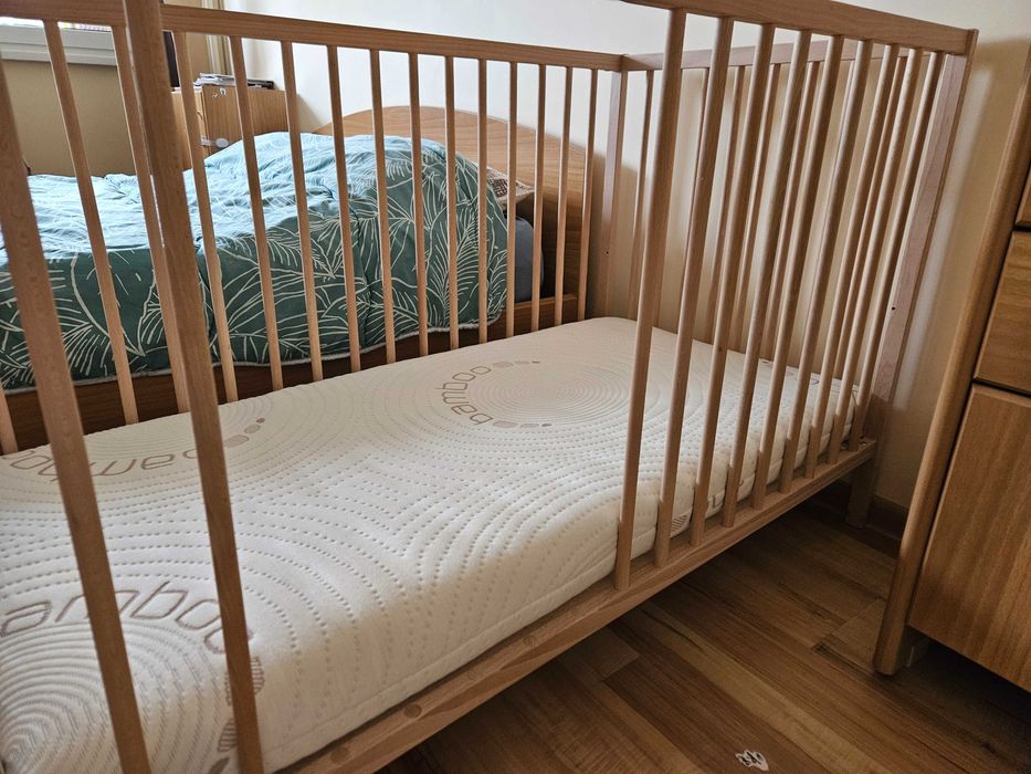 Детско креватче 60/120 с матрак двулицев