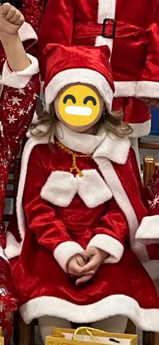 Костюм Деда Мороза для девочки.