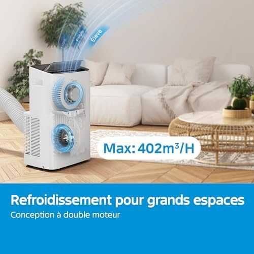 MIDEA Silent мобилен климатик 12000 BTU охлаждане и отопление