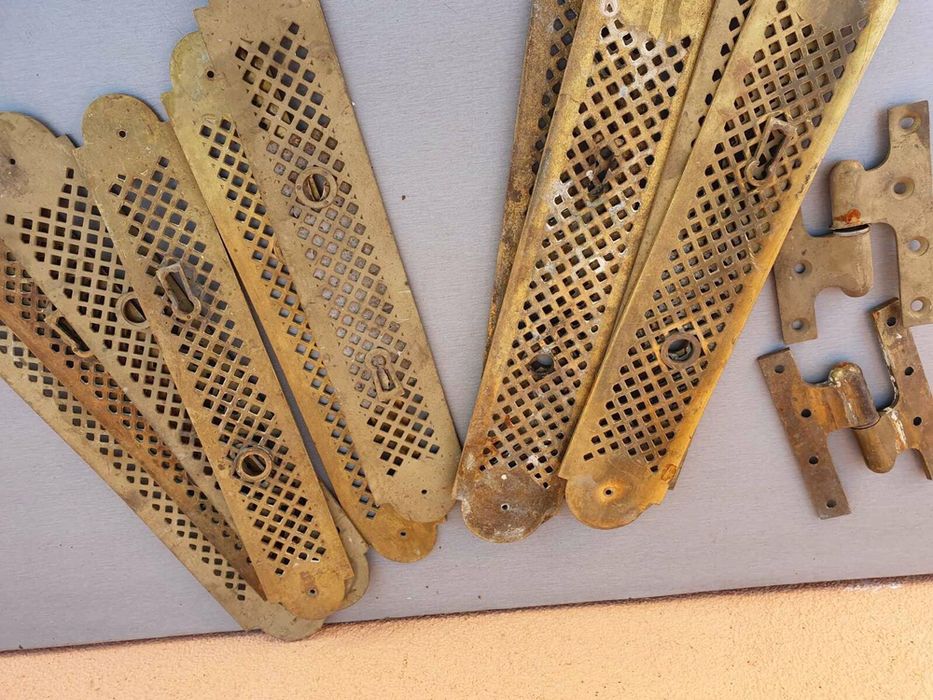 белгийски барокови дръжки за врата от месинг