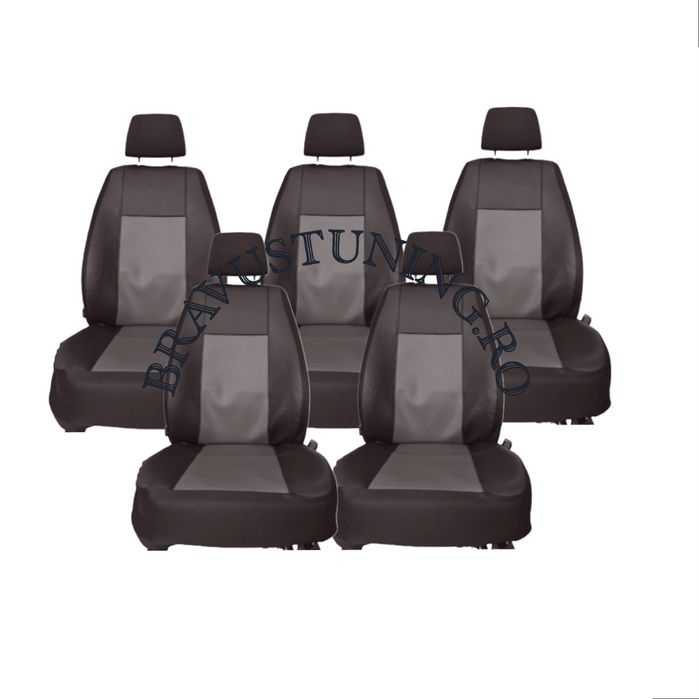 Huse scaun auto dedicate TOURAN 5 locuri individuale Piele ecologica