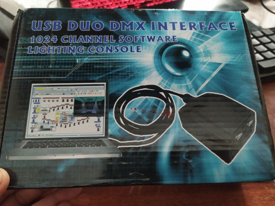 USB DMX Martin light jockey 2 sotiladi Beamlarni noutbukda ishlatuvchi