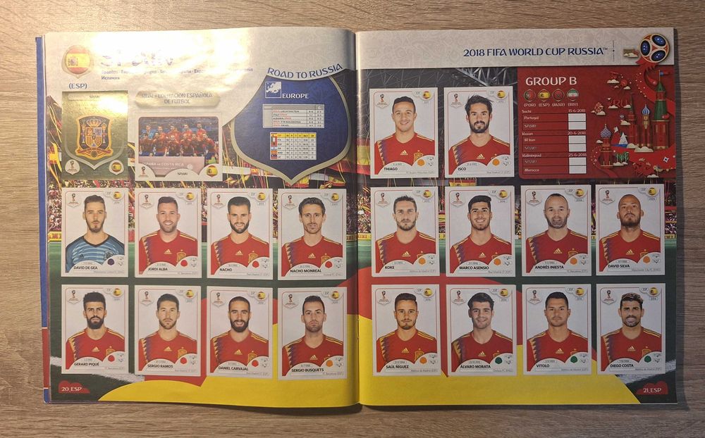 Попълнен Албум Панини Русия 2018