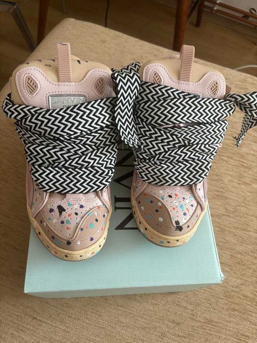 LANVIN × Gallery Dept Curb Sneakers — Pink Size 38,39