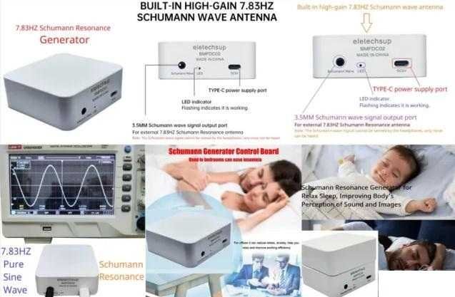 3D Синусоидален Резонансен Генератор Шуманов Резонатор на Шуман 7.83HZ