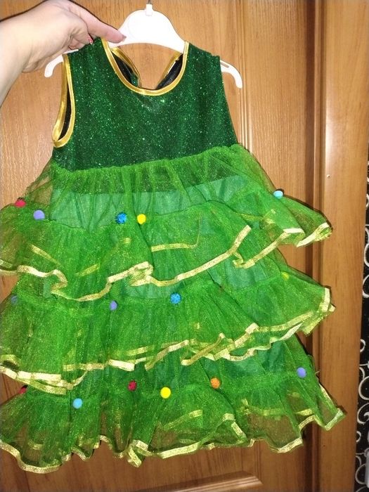 Новогоднее платье ёлочка
