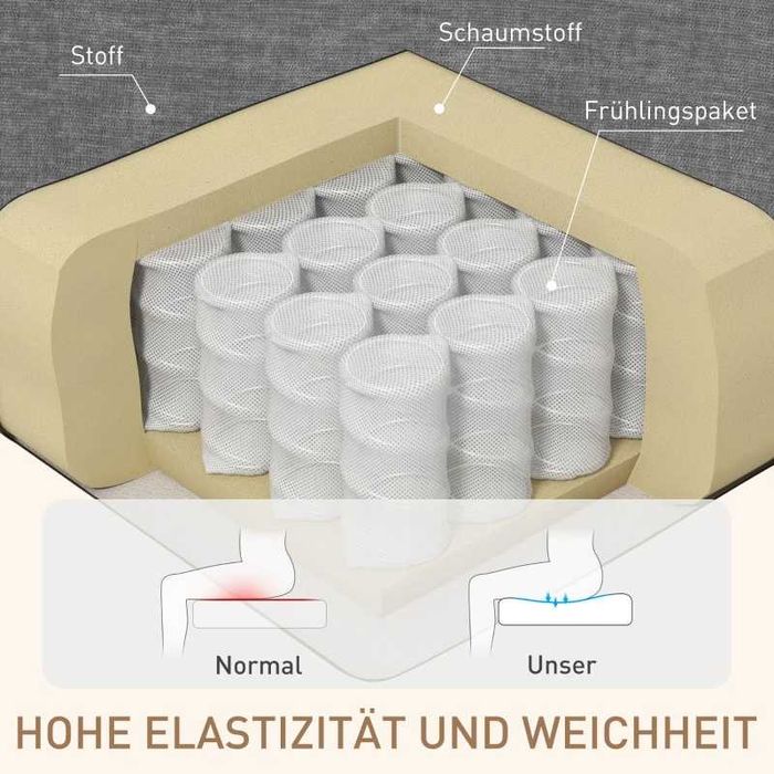 Релаксиращ стол HOMCOM с функция за масаж, функция за накланяне, въртящ се