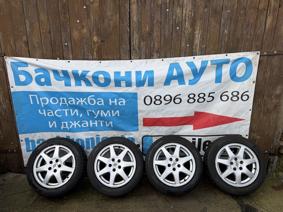 15 5х100 джанти с зимни гуми