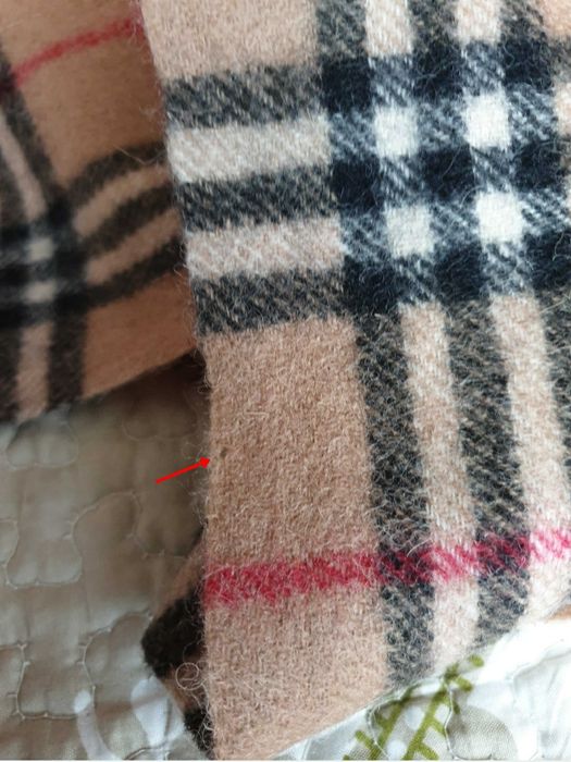 Fular camel bej tartan lana Burberry