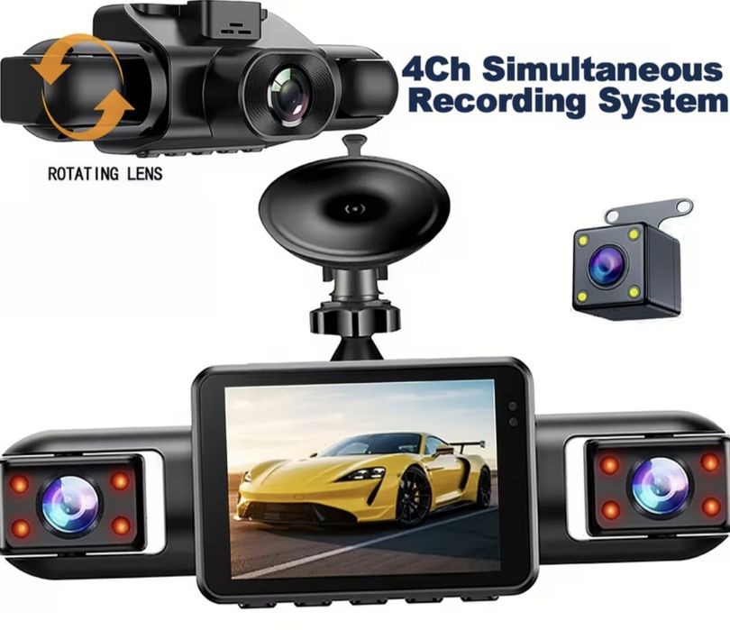 Видеорегистратор 4 камеры + WiFi