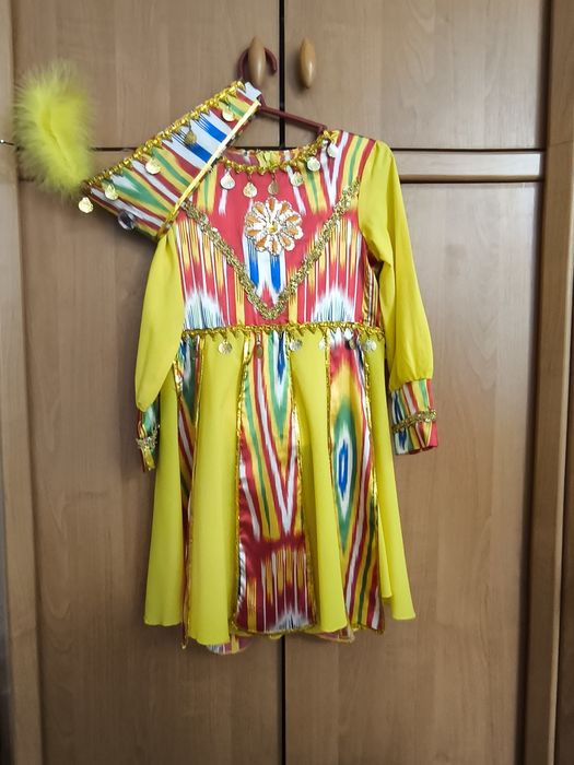 Платье национальное узбекское девочке 9-11 лет