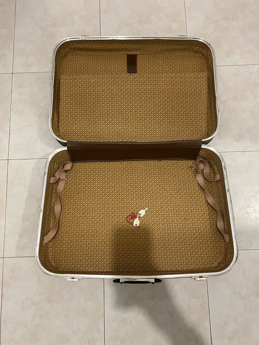 Ретро кожен куфар – винтидж стил, 57/40 см