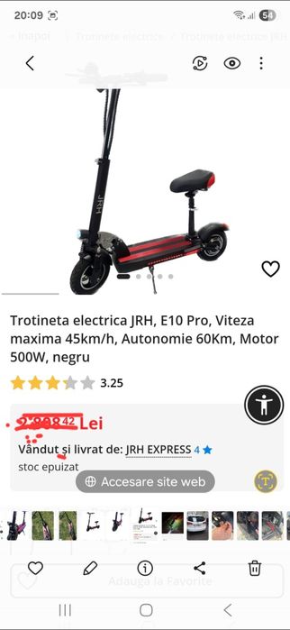 Trotineta electrica JRH