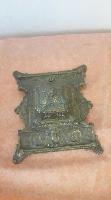 Calimara de birou din bronz doroc