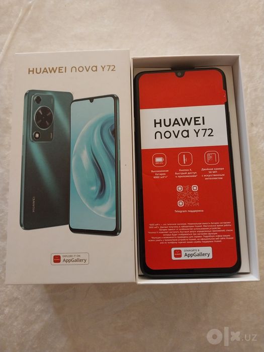 HUAWEI nova Y72 8+8/256GB.Deyarli yangi.kam ishlatilgan.Full komplekt.