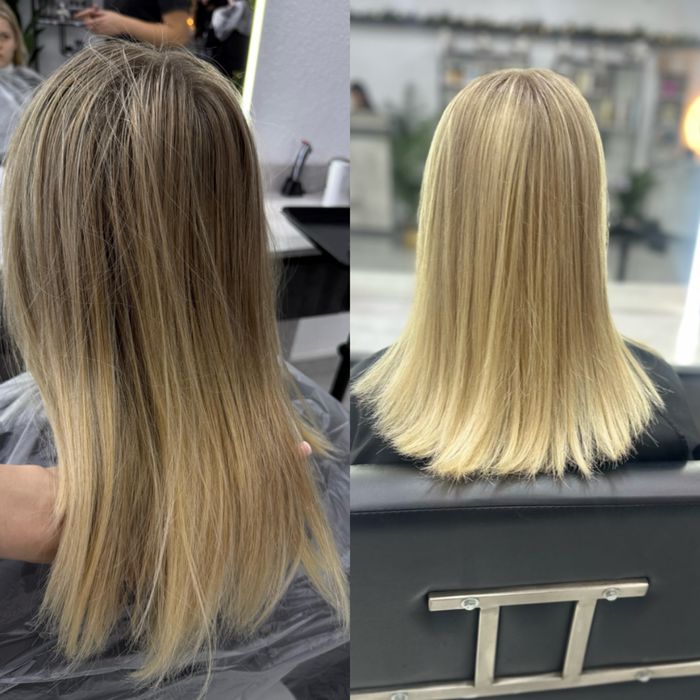 Окрашивание Тонирование волос Рудный