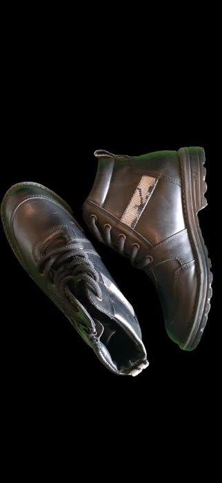 Осенние ботинки кожаные детские