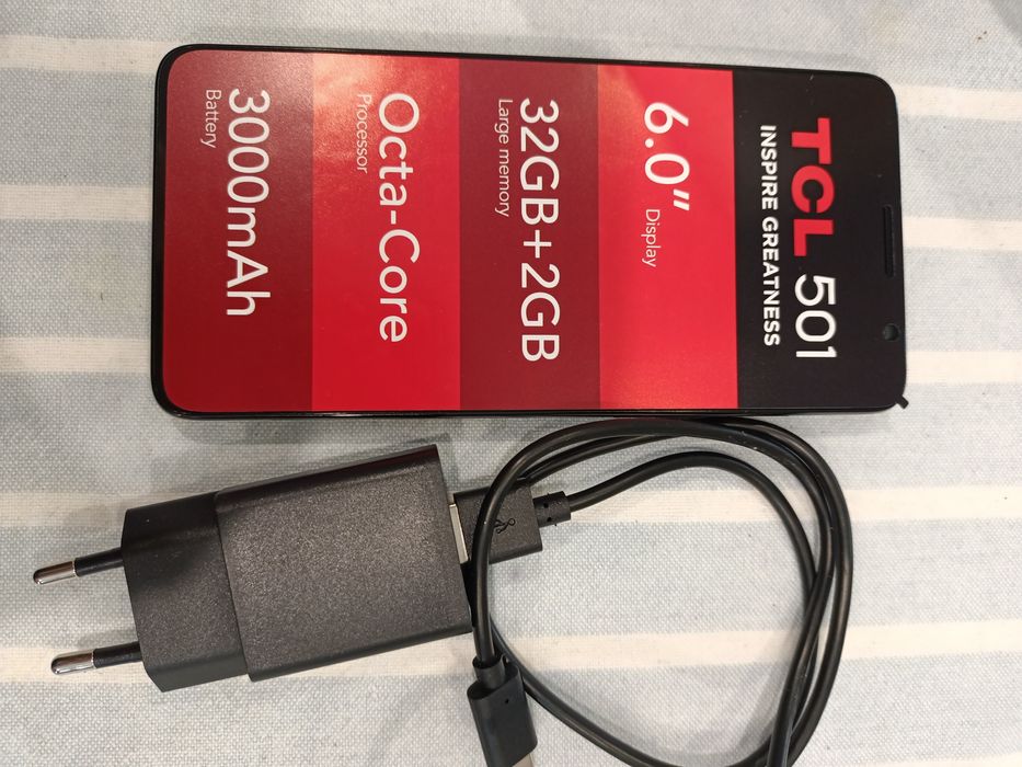 Telefon mobil TCL 501, 2GB RAM, 32GB, 4G, Prime Black