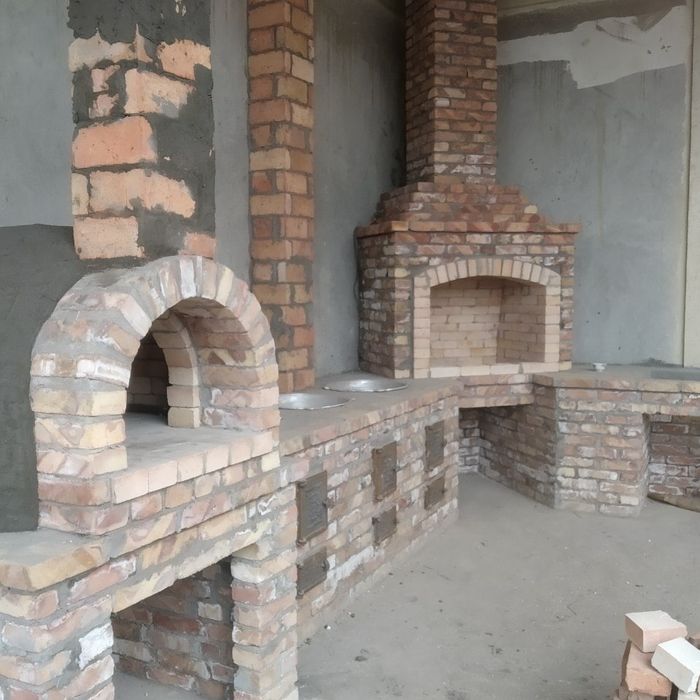 Летняя кухня камин и очаги
