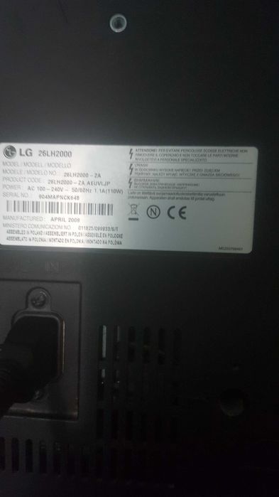 Tv lg diagonala 60 cm