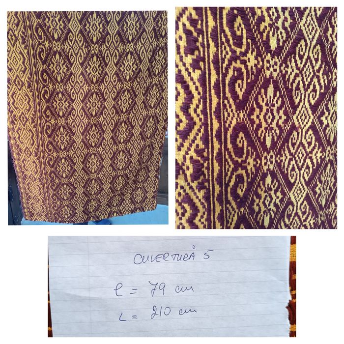 Cuvertura/covor/țol de lana Bucovina