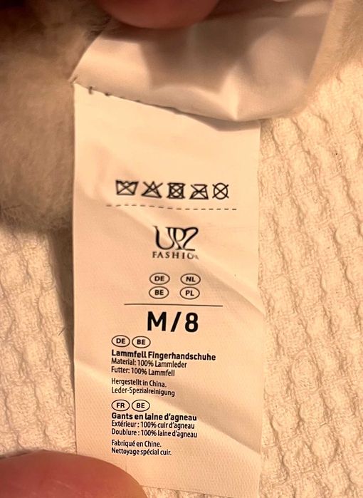 Manusi imblanite piele de miel UP2 Fashion