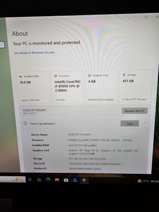 Dell xps 15 9575 2-în-1