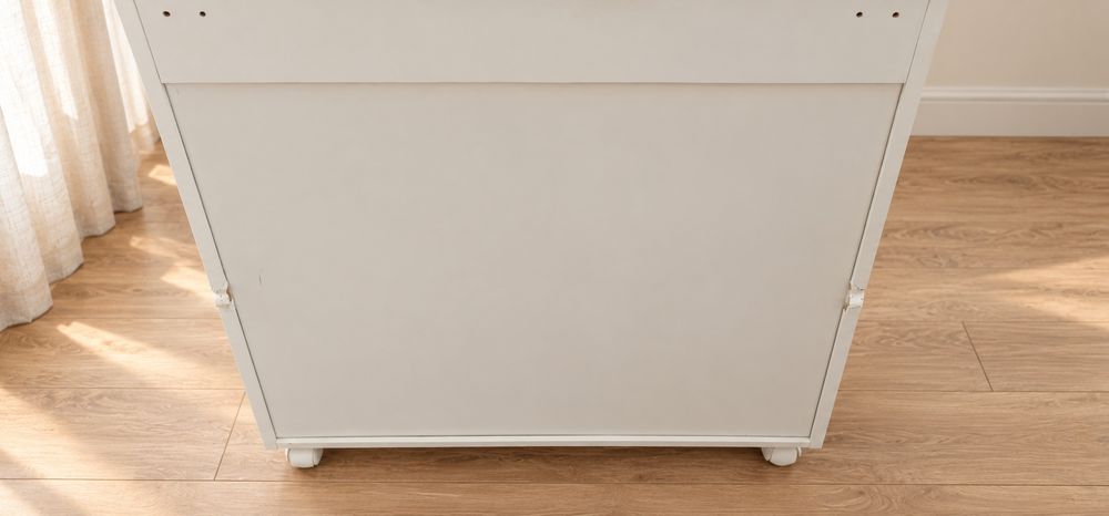 Comodă bebe albă cu cădiță Baby Italia Raffaello Design, roți, ex-showroom