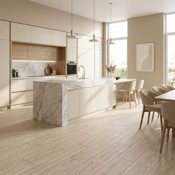 Gresie Tip Parchet Bewood White F PR 198X1200X8 R Sumat 1L