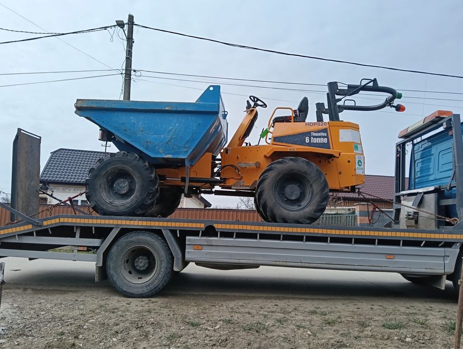Excavator de 6t de inchiriat/ dumper 6t.