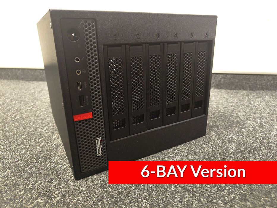 Carcasa NAS 2/4/6xBAY pentru pc-uri mici tiny Lenovo Dell HP