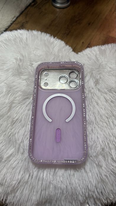 Husa Iphone 17 Pro Max Mov cu Sclipici