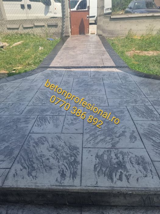 Beton amprentat sol si vertical!