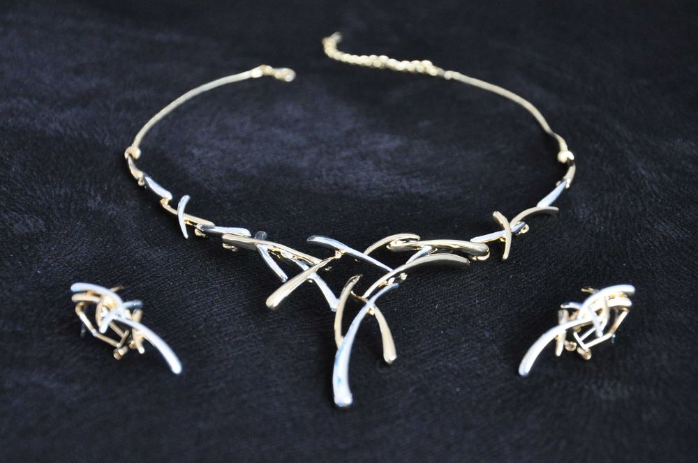 Colier si cercei, set Viennois cutie cadou